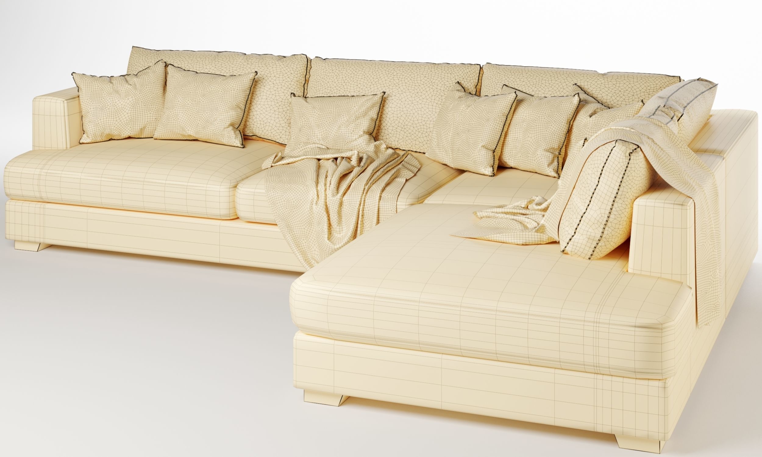 brandon corner sofa 3D model_3