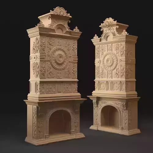 Classic Fireplace 3D model