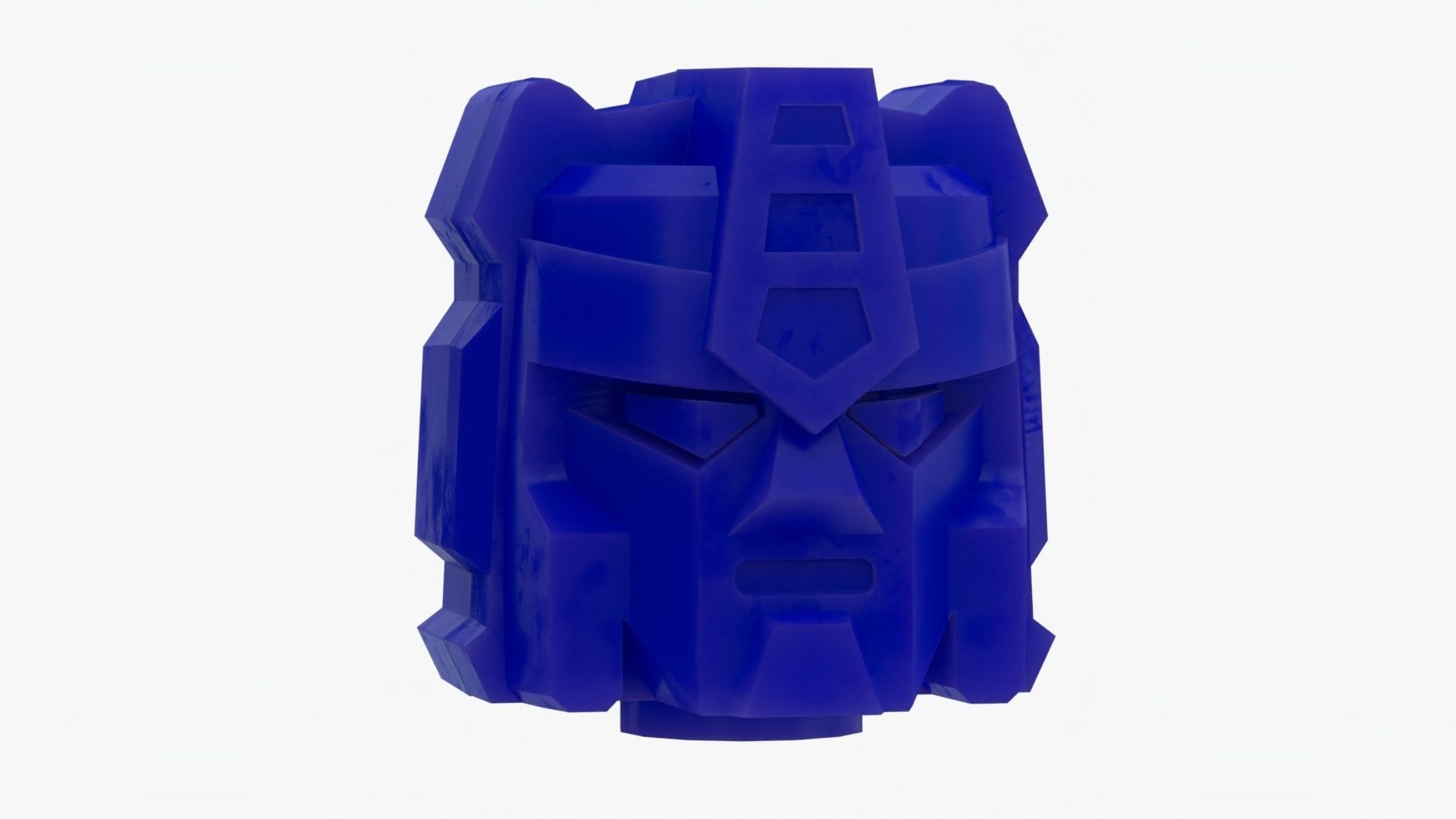 Lego Gundam Head Low-poly 3D model_1