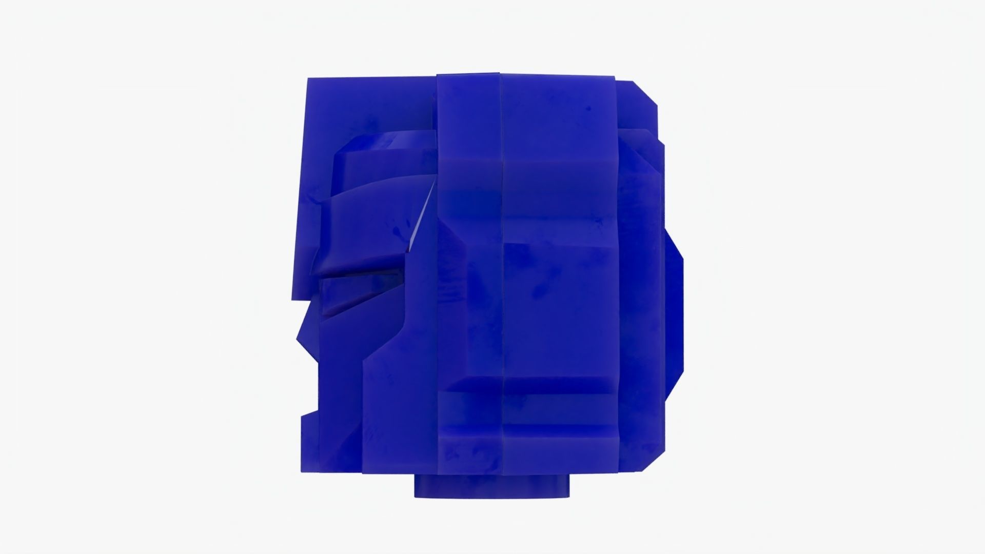 Lego Gundam Head Low-poly 3D model_3