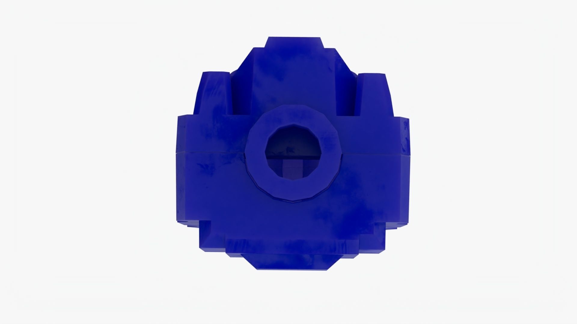 Lego Gundam Head Low-poly 3D model_5