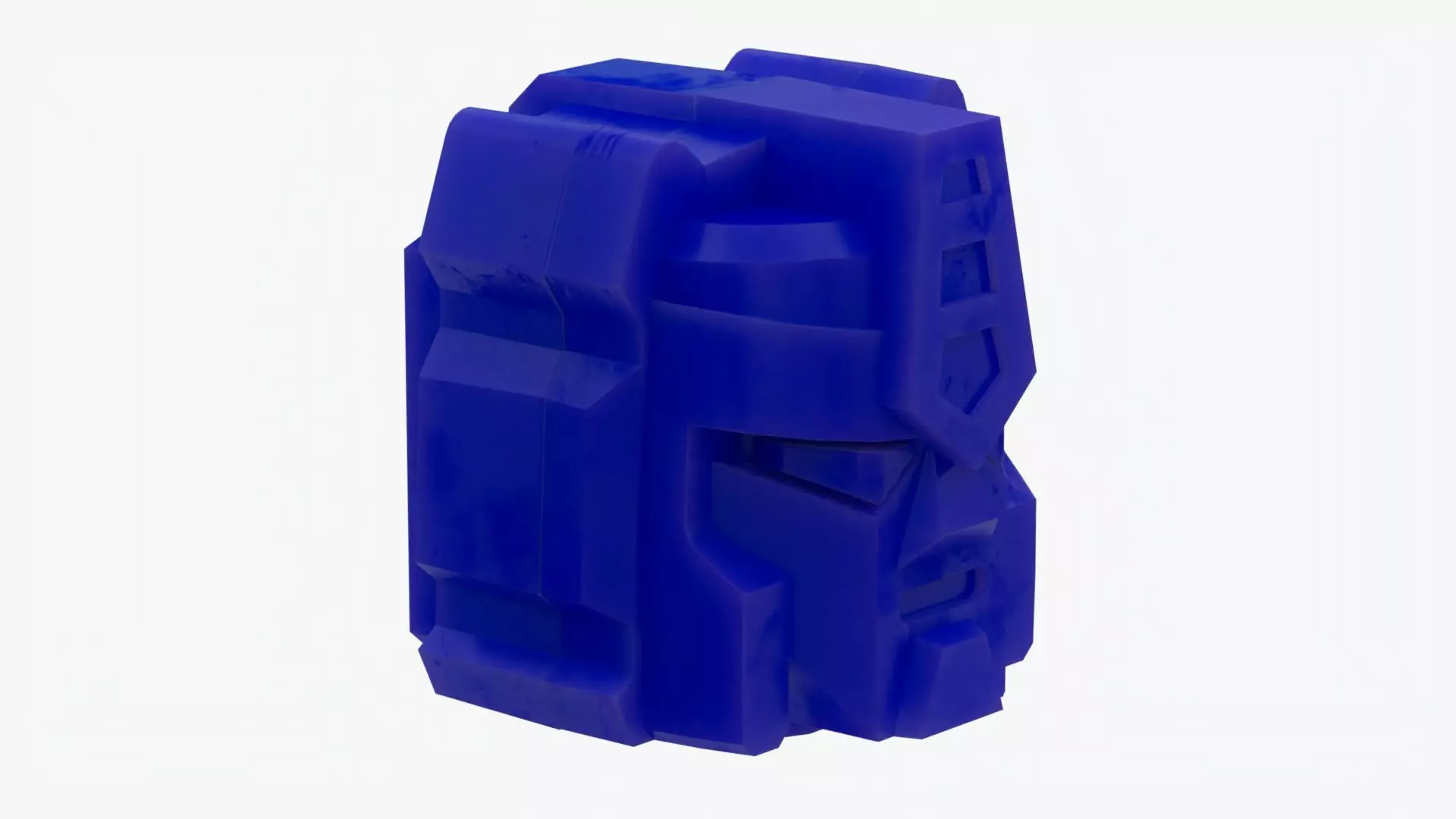 Lego Gundam Head Low-poly 3D model_0