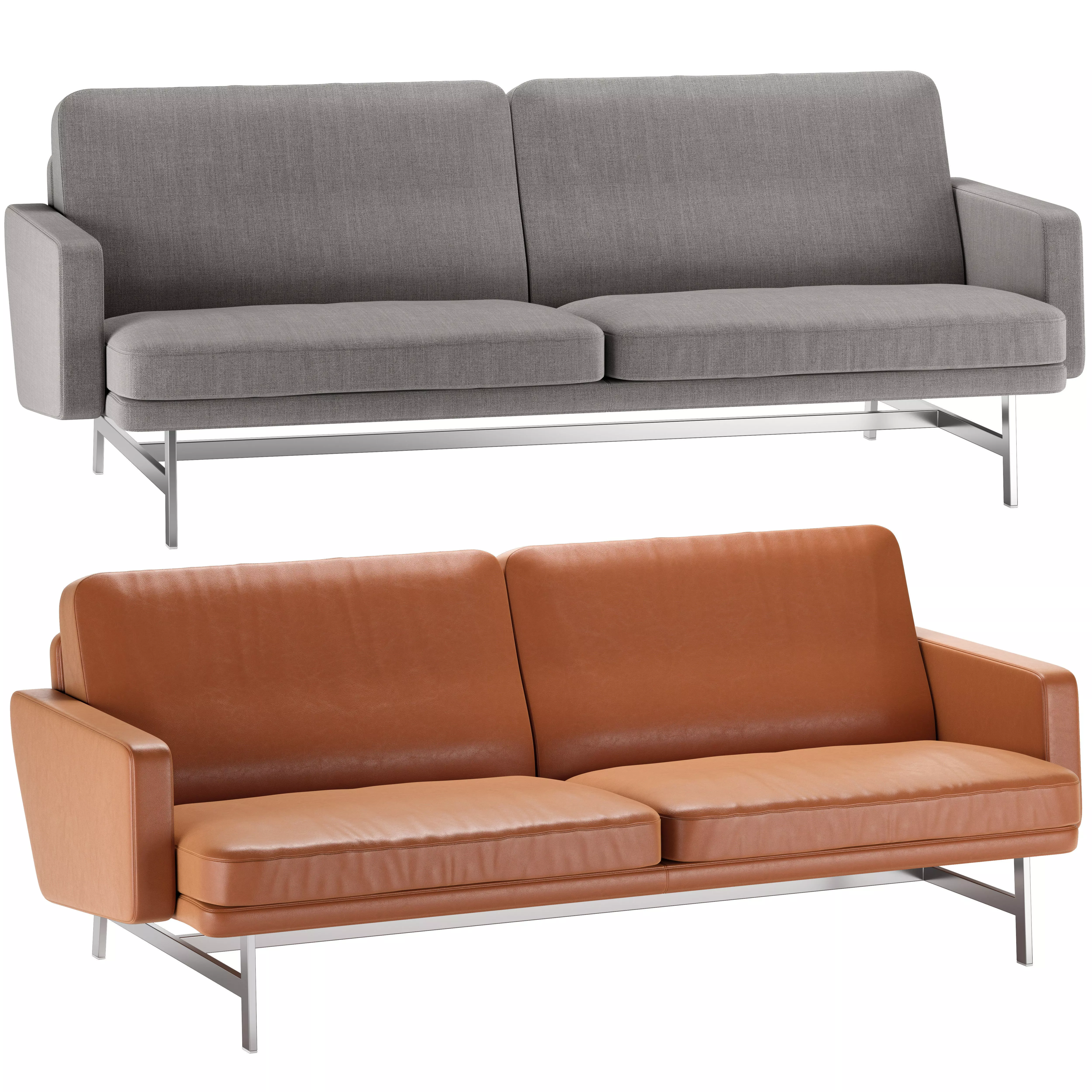 Lissoni Sofa by Fritz Hansen 3D model_0