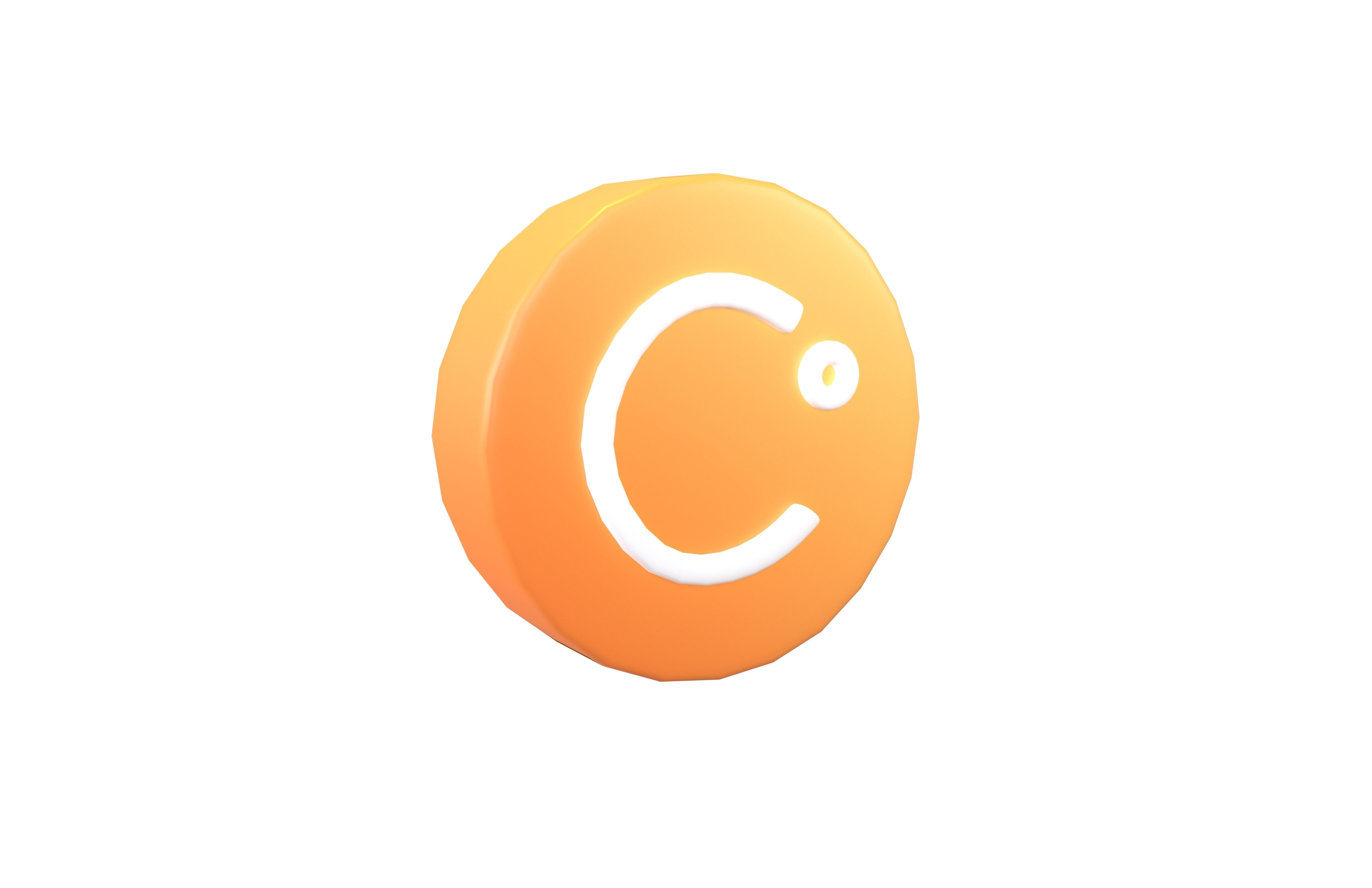 Celsius Coin v1 001 Low-poly 3D model_2