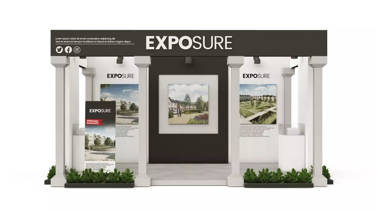 Booth Exhibition 5 3D model