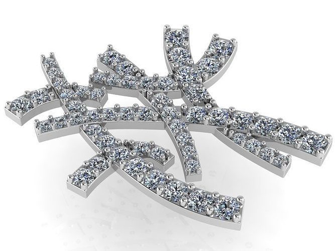 Heroglif Diamond Pendant 0749 3D print model