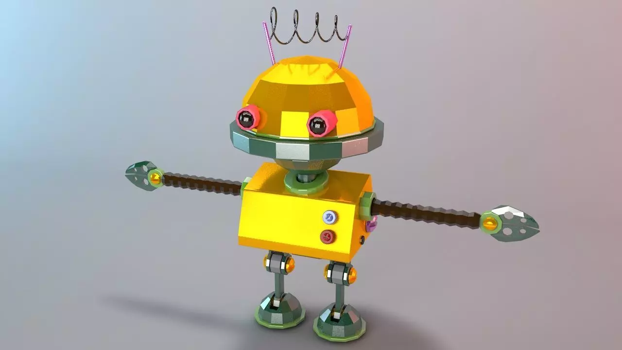 Robot anim 3D model