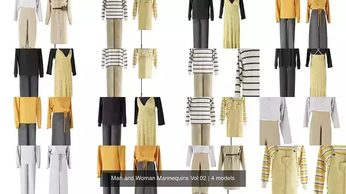 Man and Woman Mannequins Vol 02