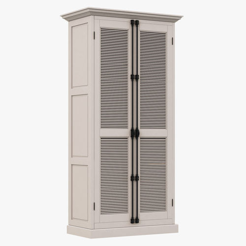 Restoration Hardware Shutter Double-Door Cabinet 3D model