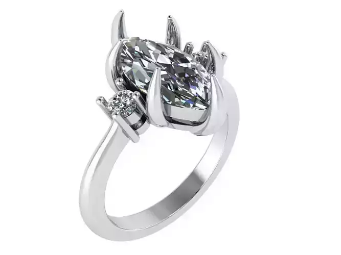 3-Stone Marquise Cut Ring 1062