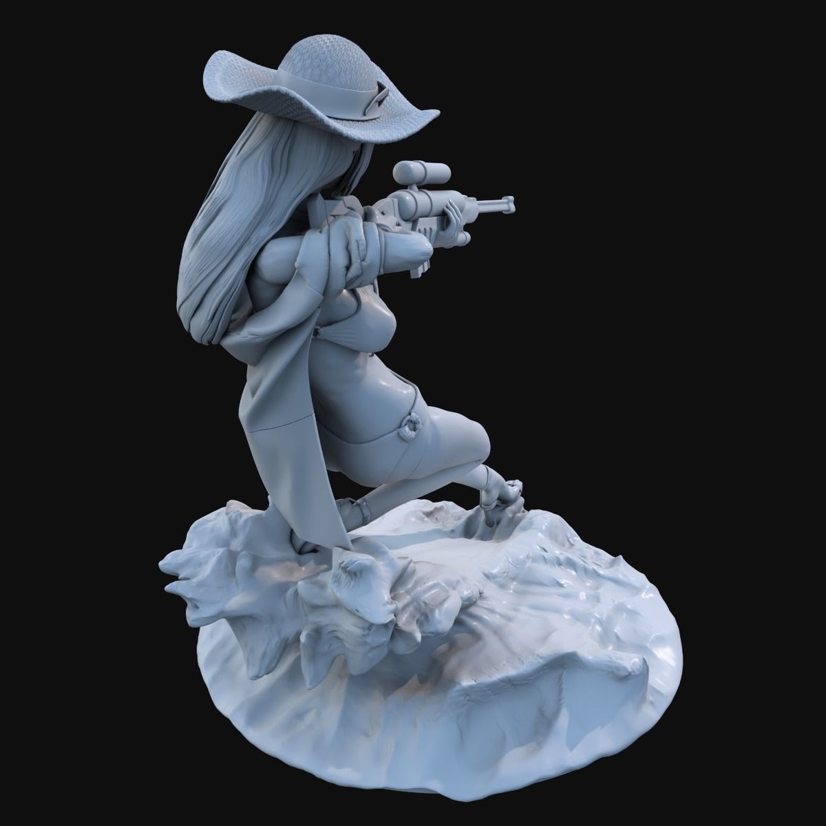 Caitlyn Pool Party - Fanart 3D Print redy 3D print model_12