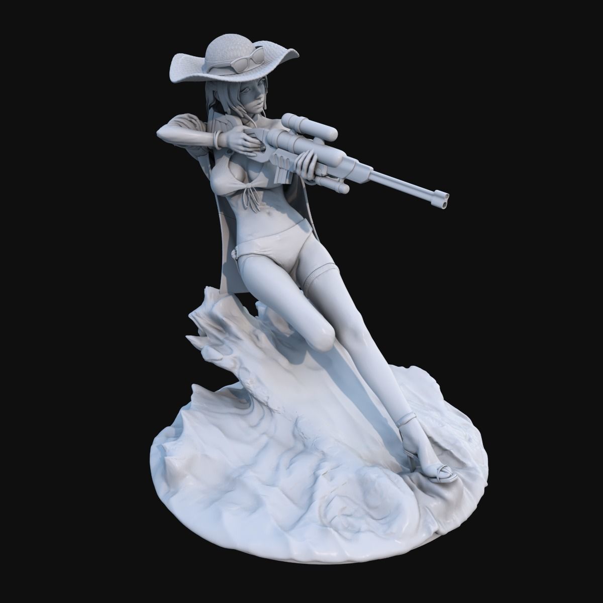 Caitlyn Pool Party - Fanart 3D Print redy 3D print model_13