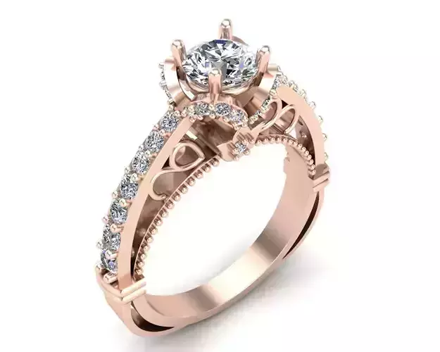 Diamond Engagement Ring 12-MW
