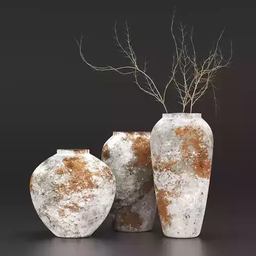 Antique Effect Hydroponic Ceramic Vase Vol5