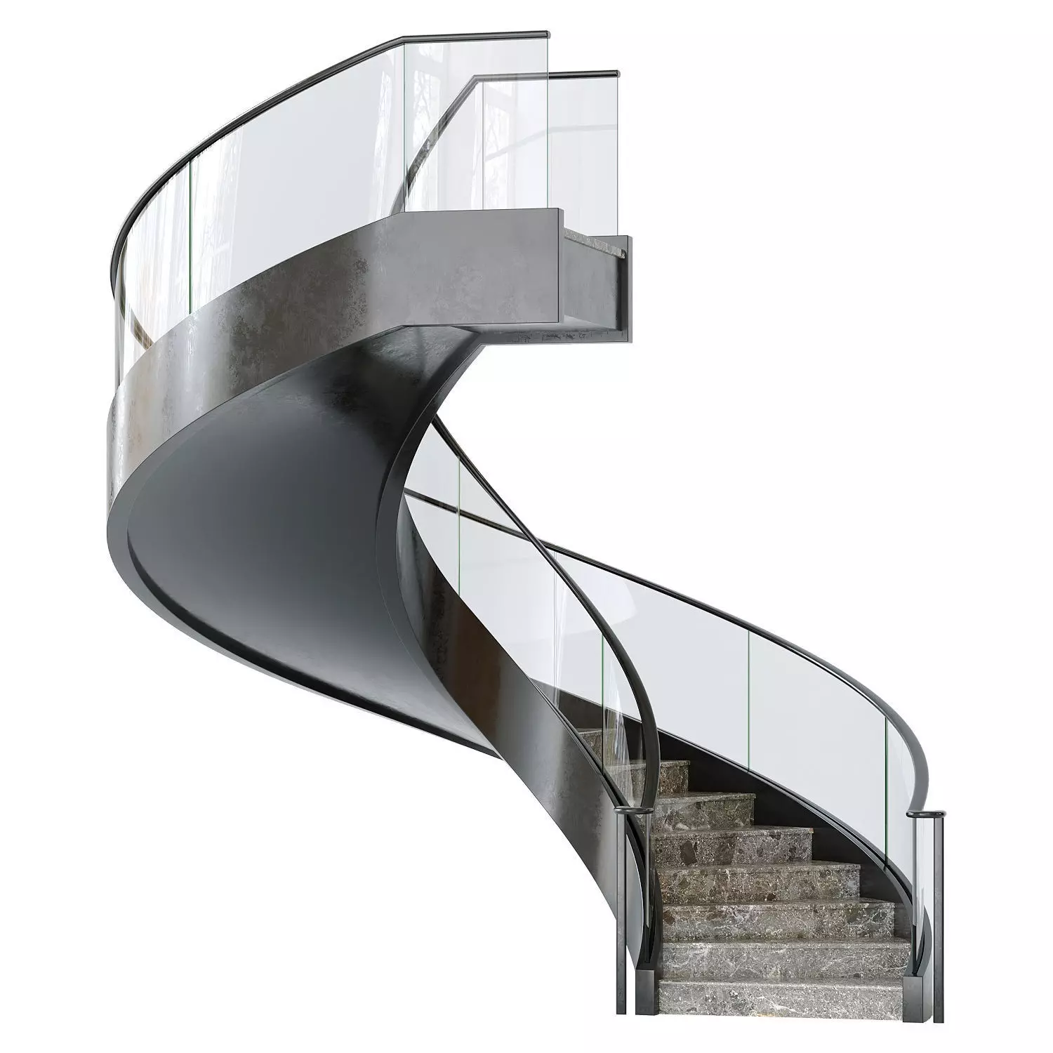 Spiral staircase 9 3D model_0