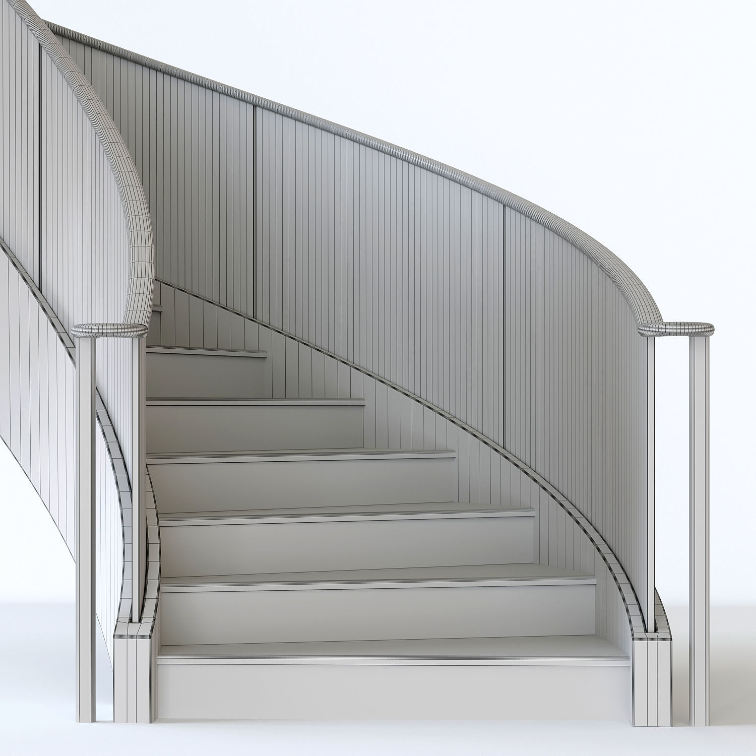 Spiral staircase 9 3D model_4