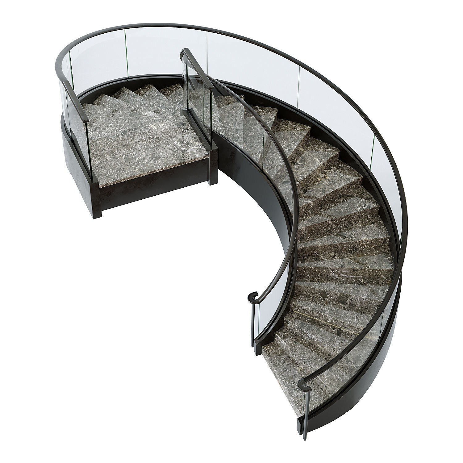 Spiral staircase 9 3D model_1