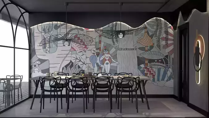 Cafe Art-Nouveau by FGM