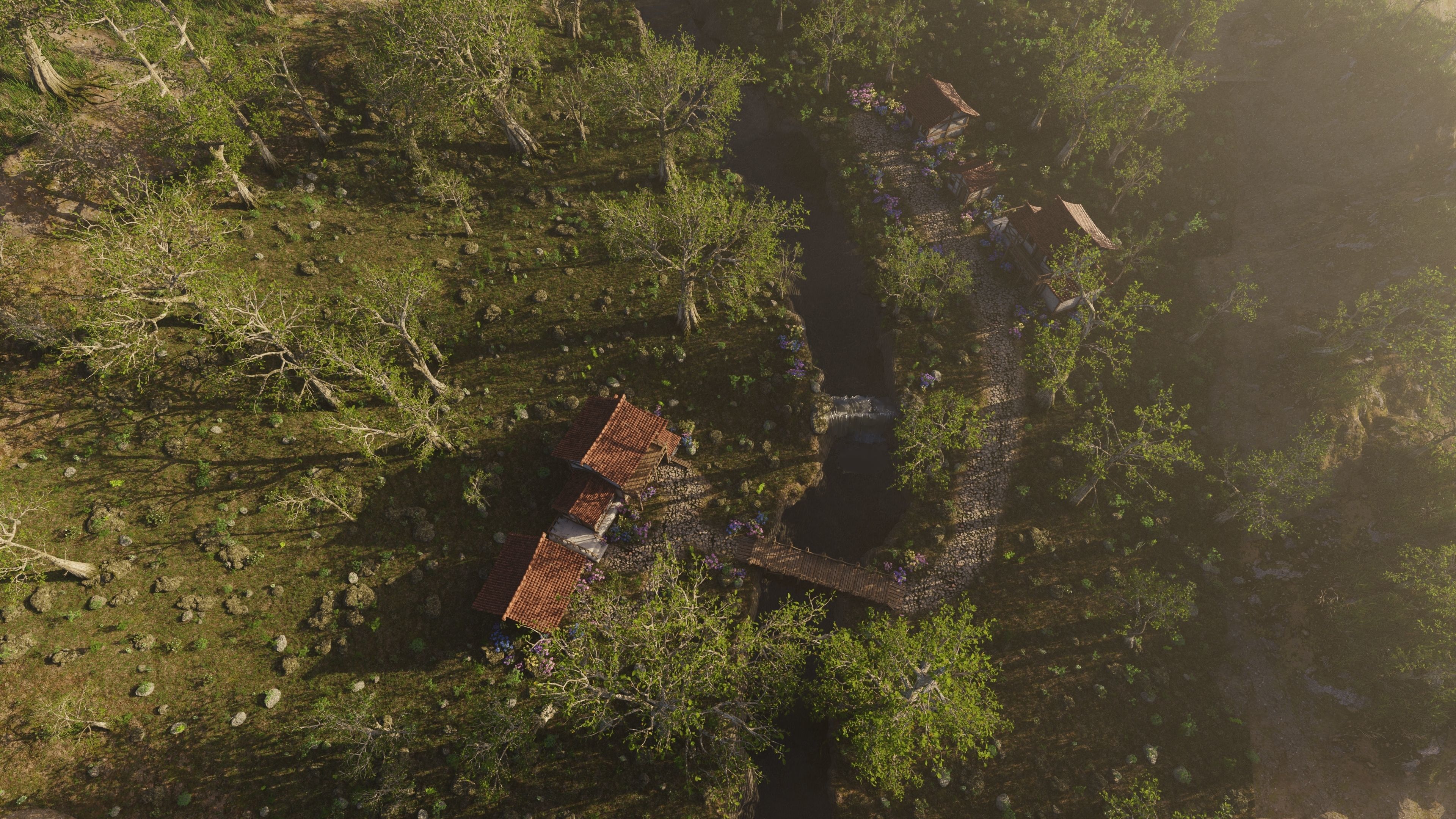 Medieval Bridge Scene 3D model_14