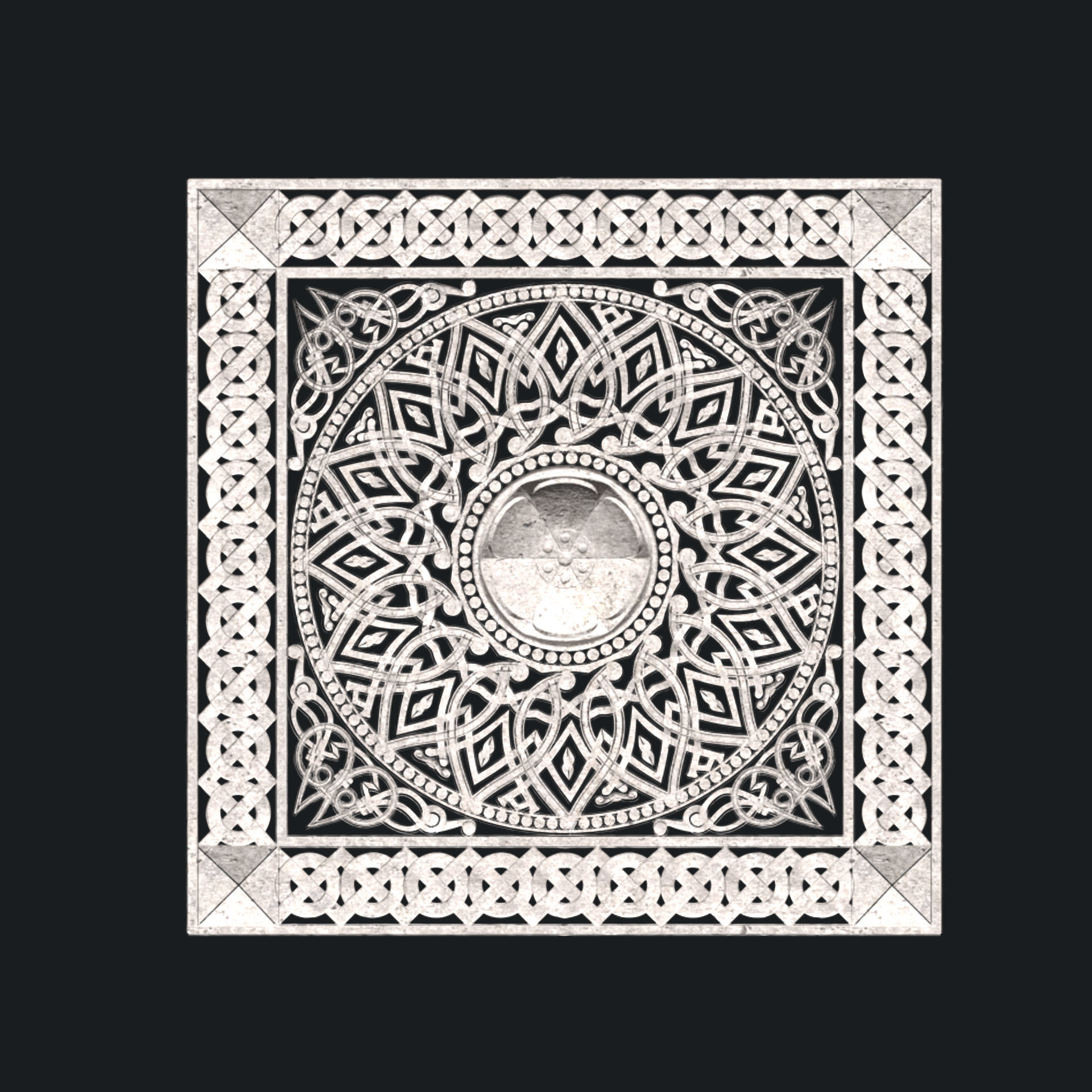 23 wall Carved ornamental deco 3D model_1