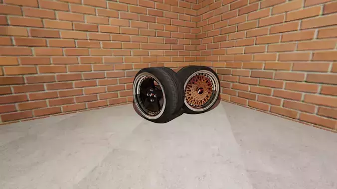Japan Racing JR6 and JR9 Rims 3D model