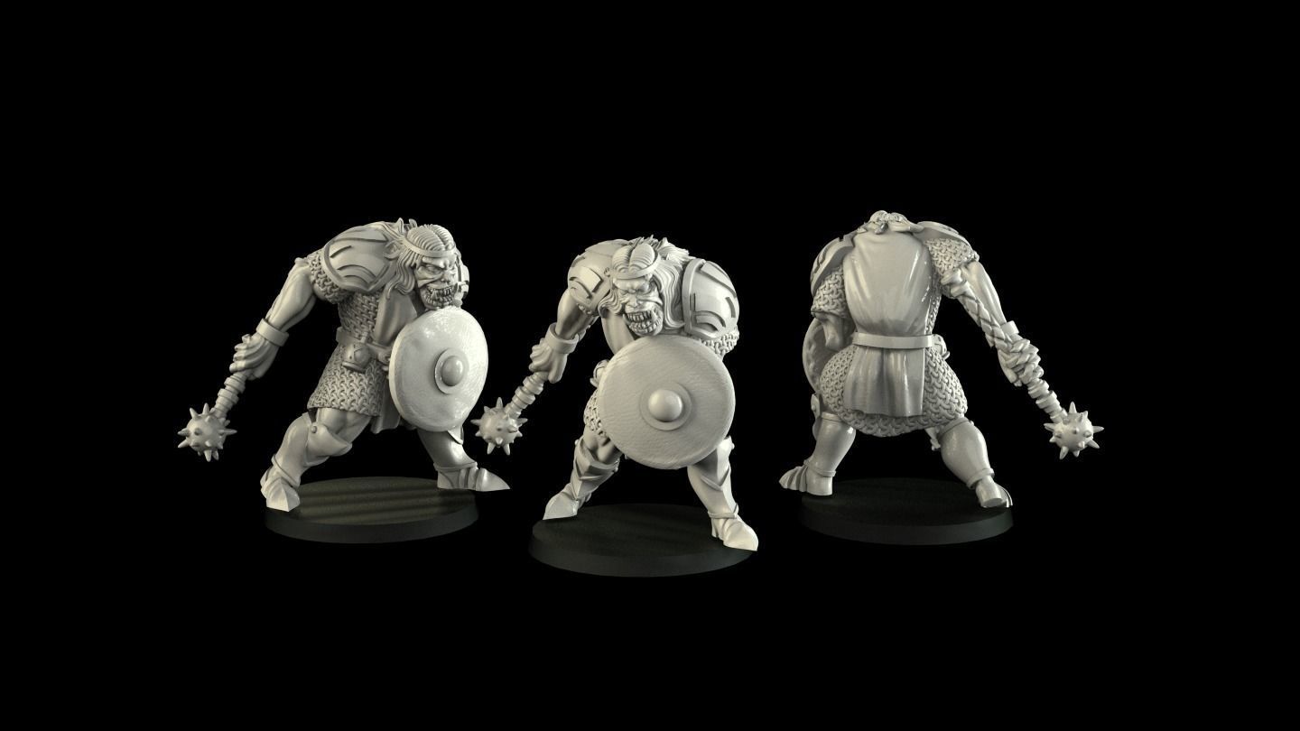 Half orc 2 3D model 3D printable | CGTrader