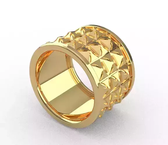 Pattern flower ring  Free 3D print model