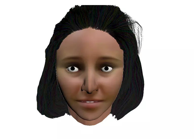 Female head 3D model Free 3D model