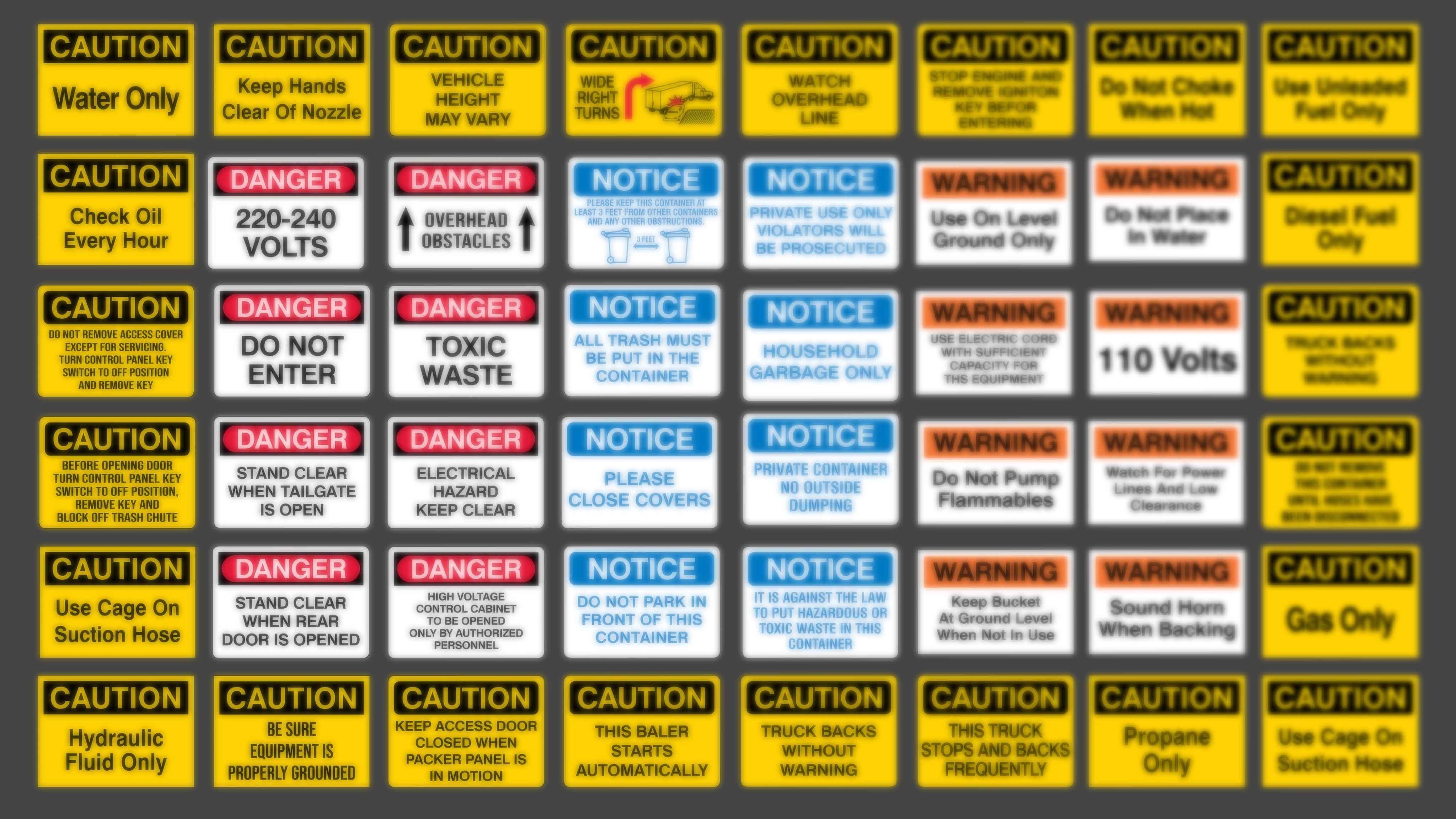 Industrial Sign Decal vol 02 Sticker and Decal generator Texture_7