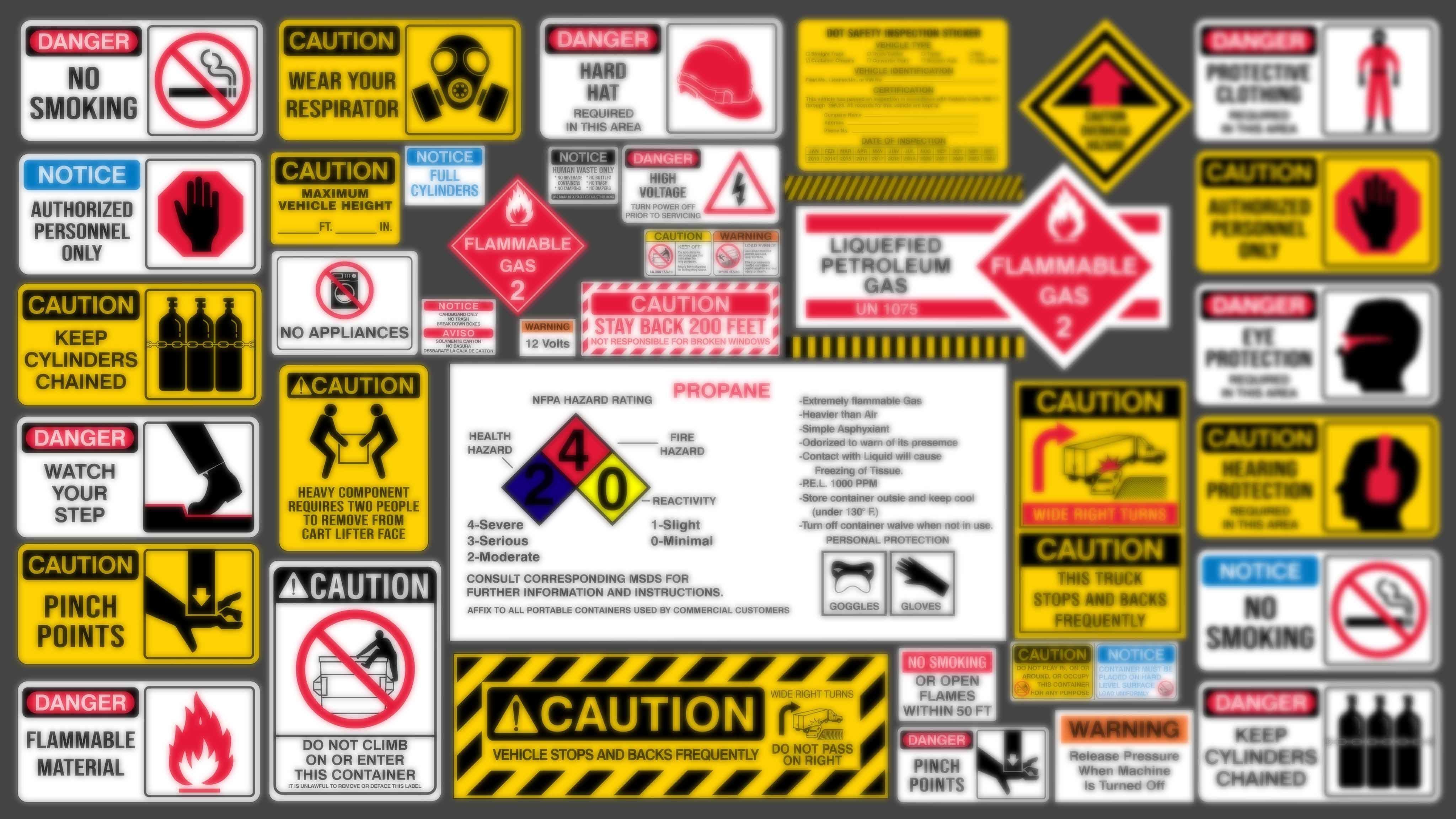 Industrial Sign Decal vol 02 Sticker and Decal generator Texture_4