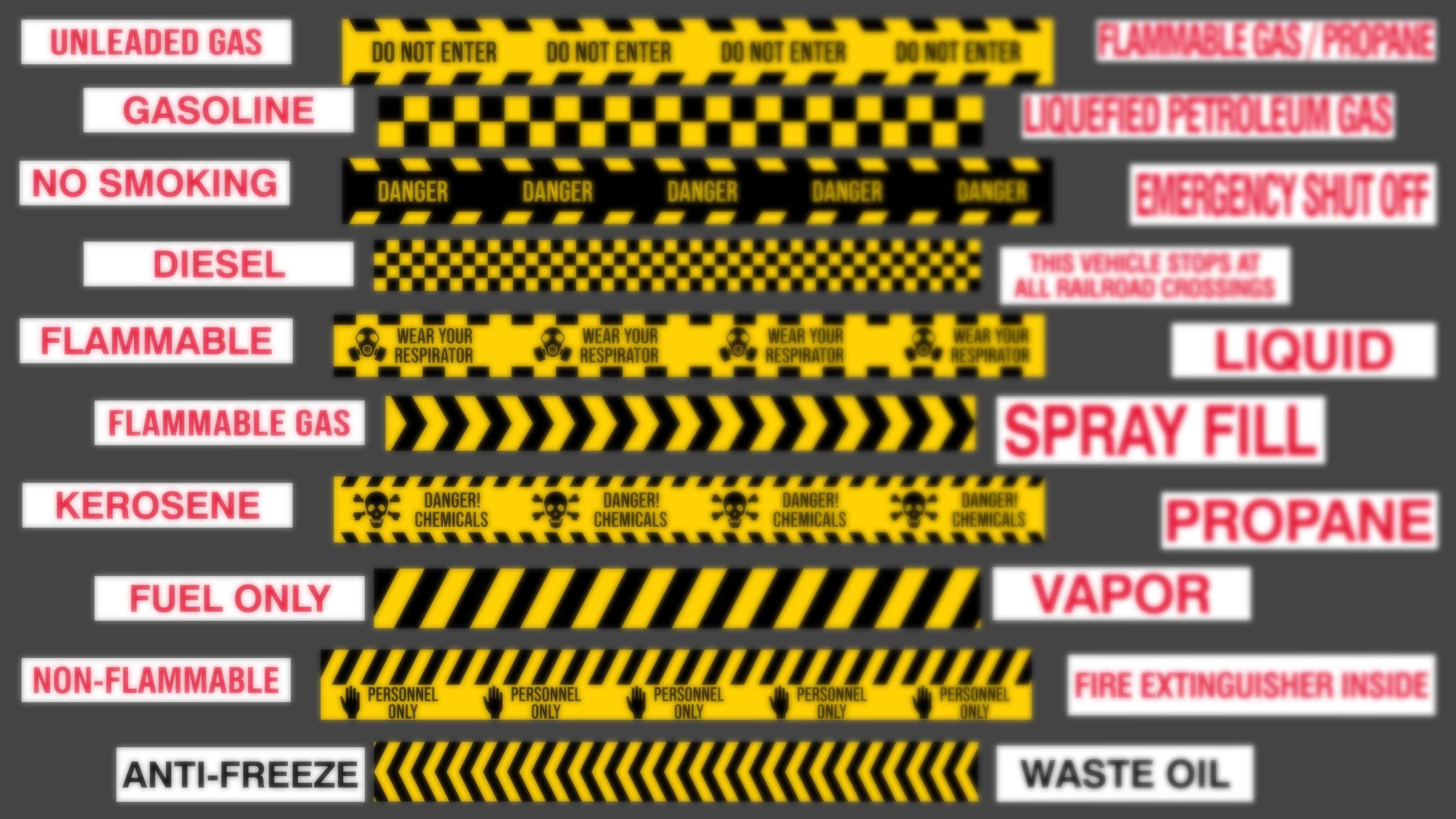 Industrial Sign Decal vol 02 Sticker and Decal generator Texture_8