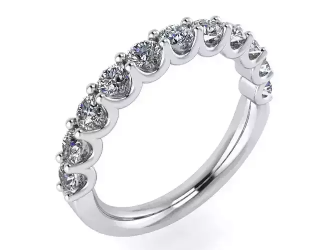 Scallop Setting Diamond Ring 1081