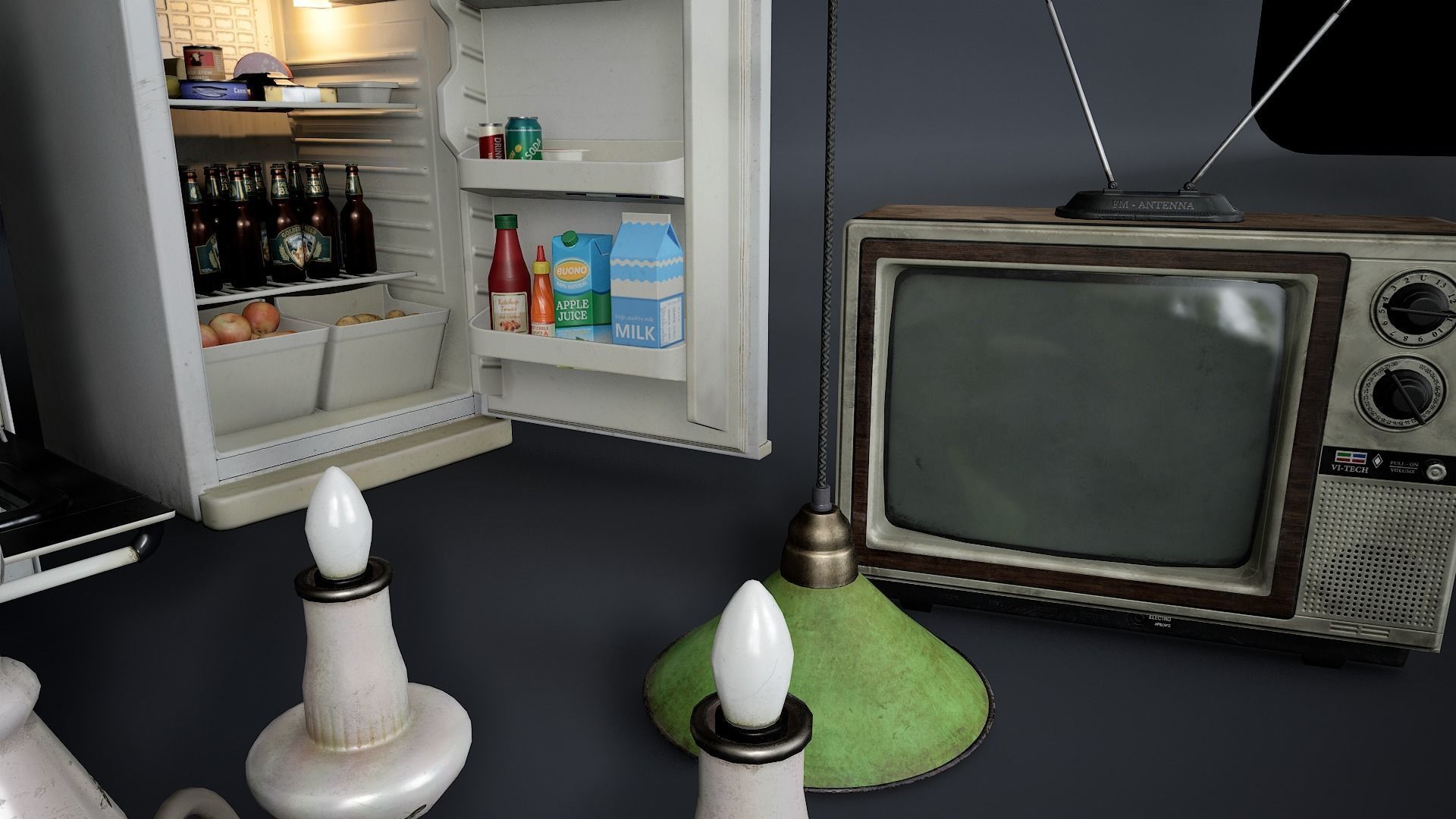 Various Electronics  Low-poly 3D model_7