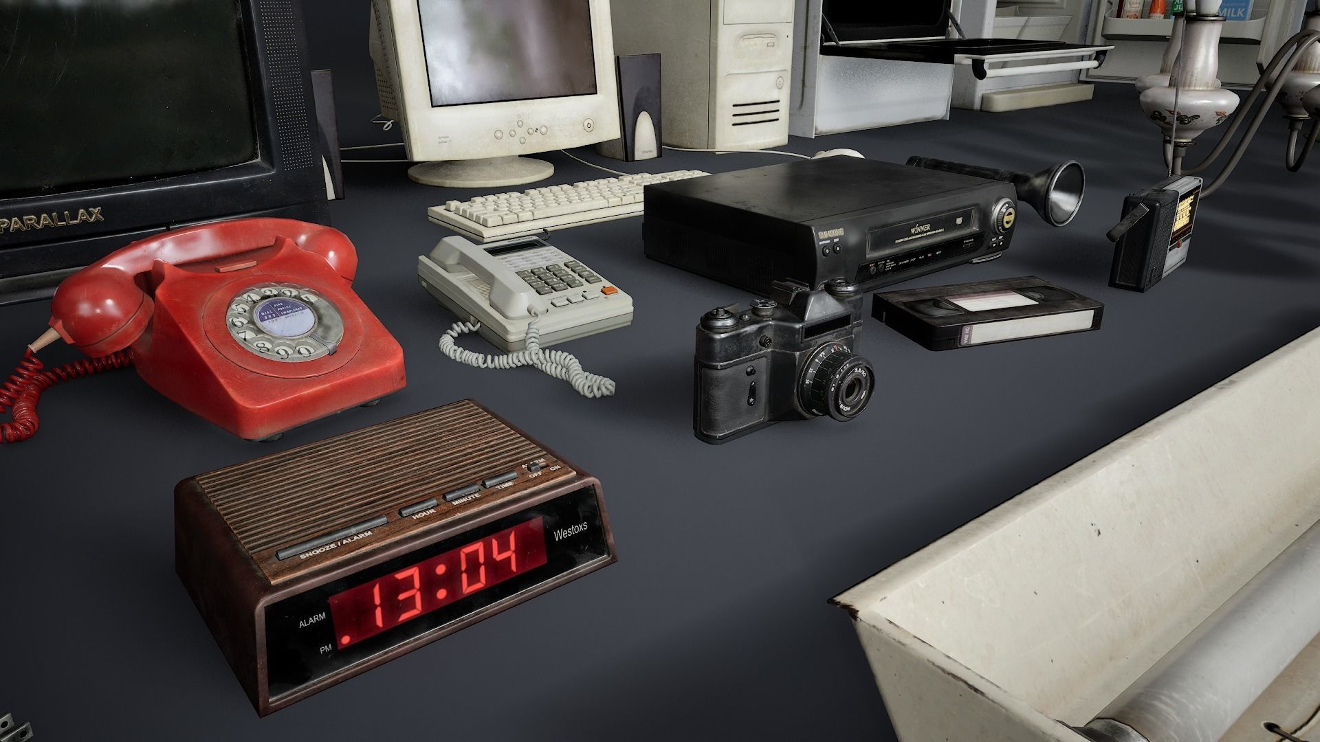 Various Electronics  Low-poly 3D model_1