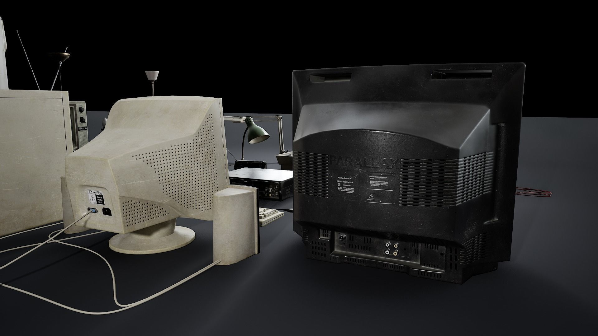 Various Electronics  Low-poly 3D model_10