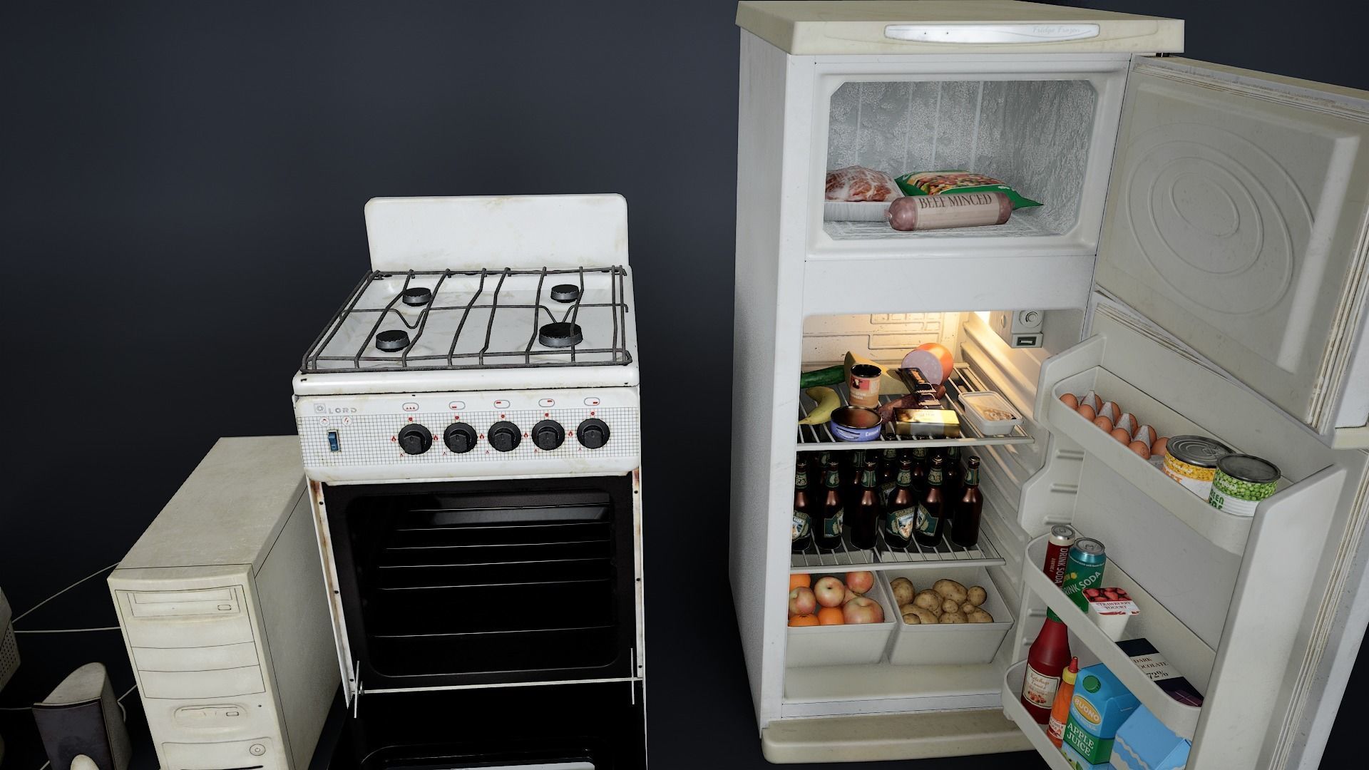 Various Electronics  Low-poly 3D model_8