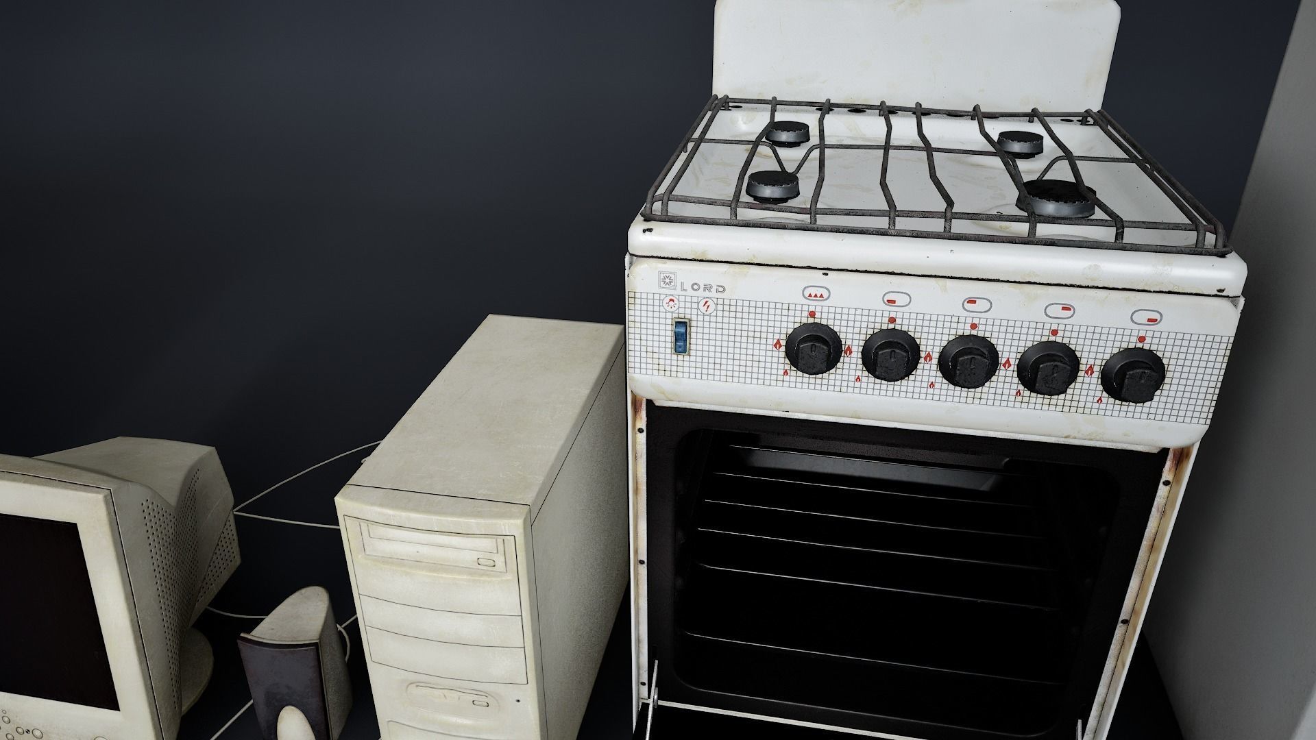 Various Electronics  Low-poly 3D model_6