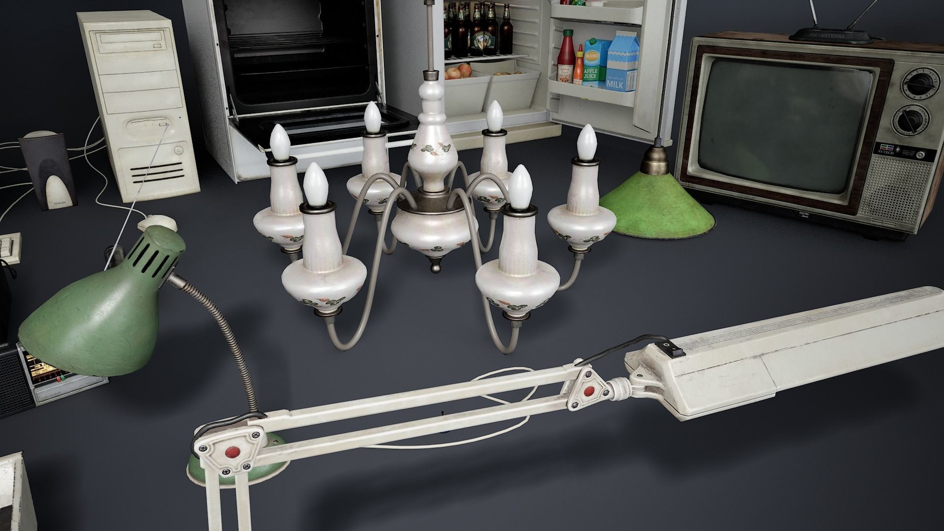 Various Electronics  Low-poly 3D model_5