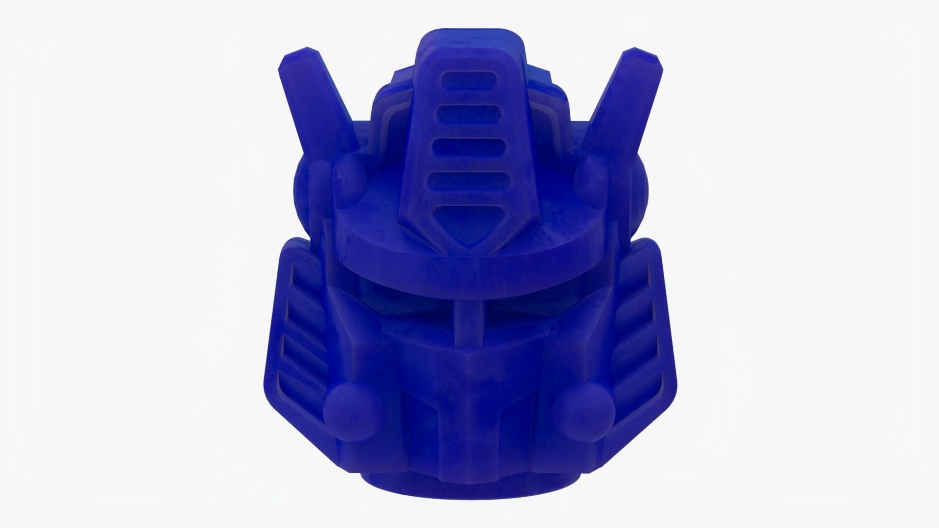 Lego Gundam Head Low-poly 3D model_1