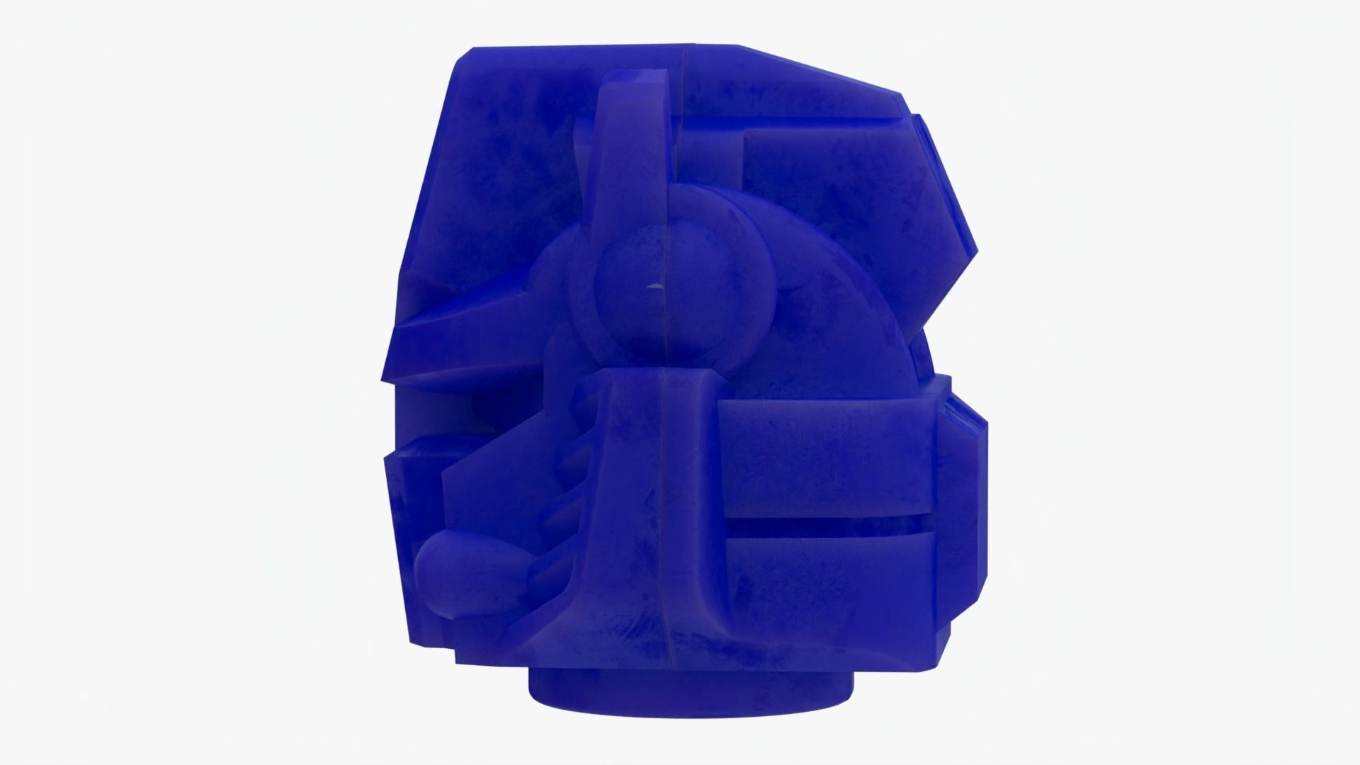 Lego Gundam Head Low-poly 3D model_3