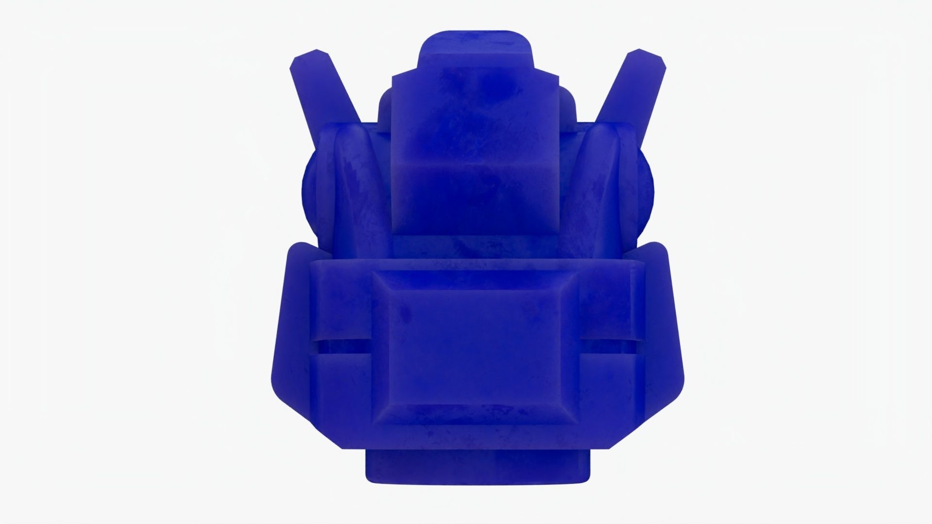 Lego Gundam Head Low-poly 3D model_4