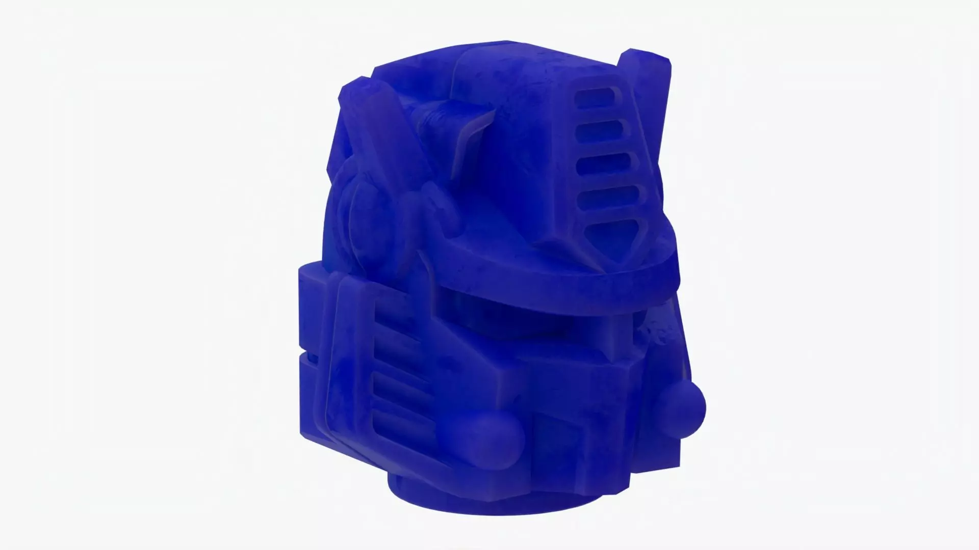 Lego Gundam Head Low-poly 3D model_0