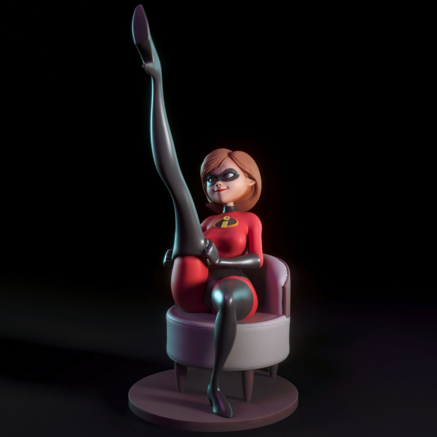 Elastigirl incredible mrs marvel 3D print model_3