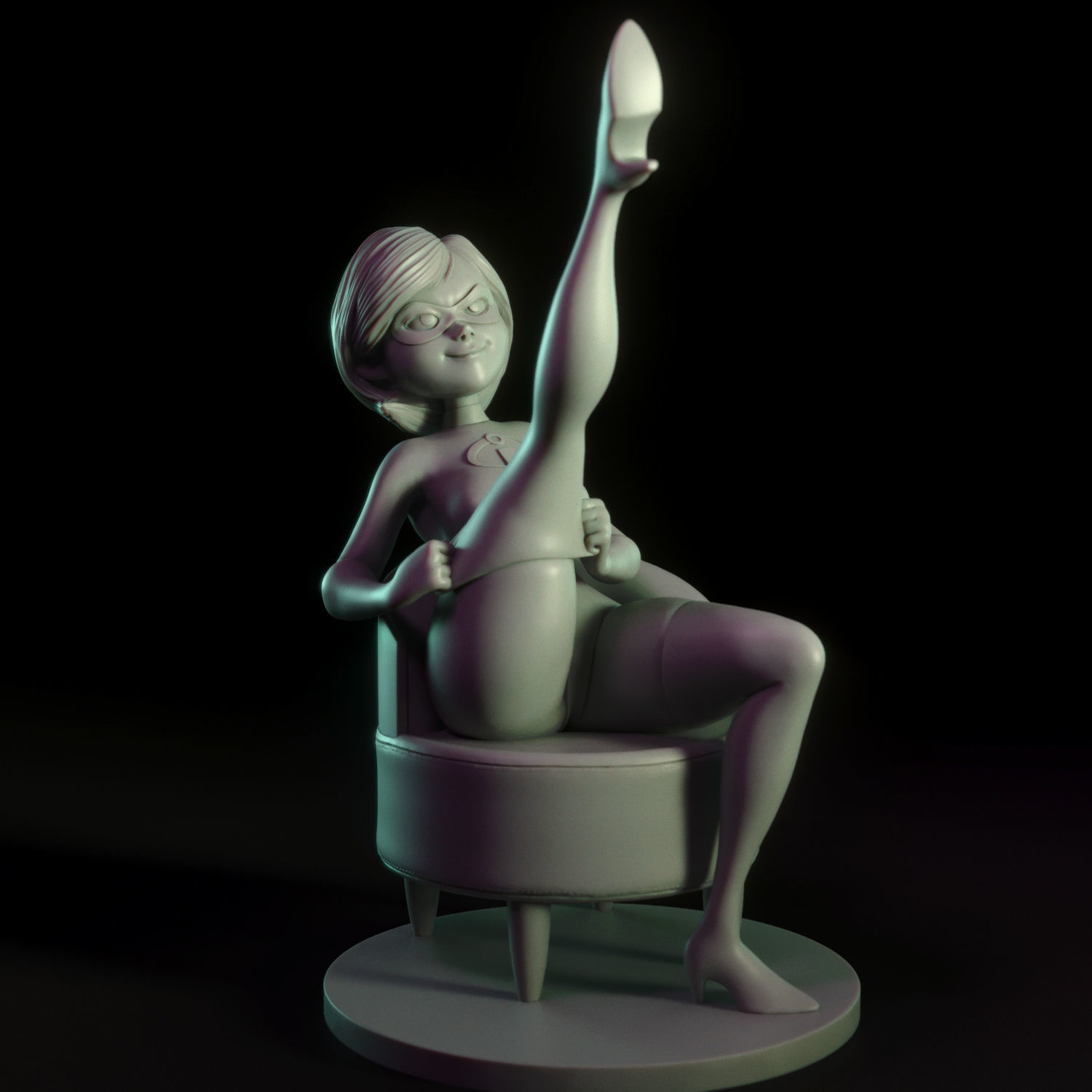 Elastigirl incredible mrs marvel 3D print model_5