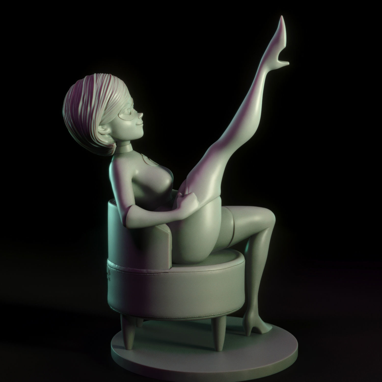 Elastigirl incredible mrs marvel 3D print model_6