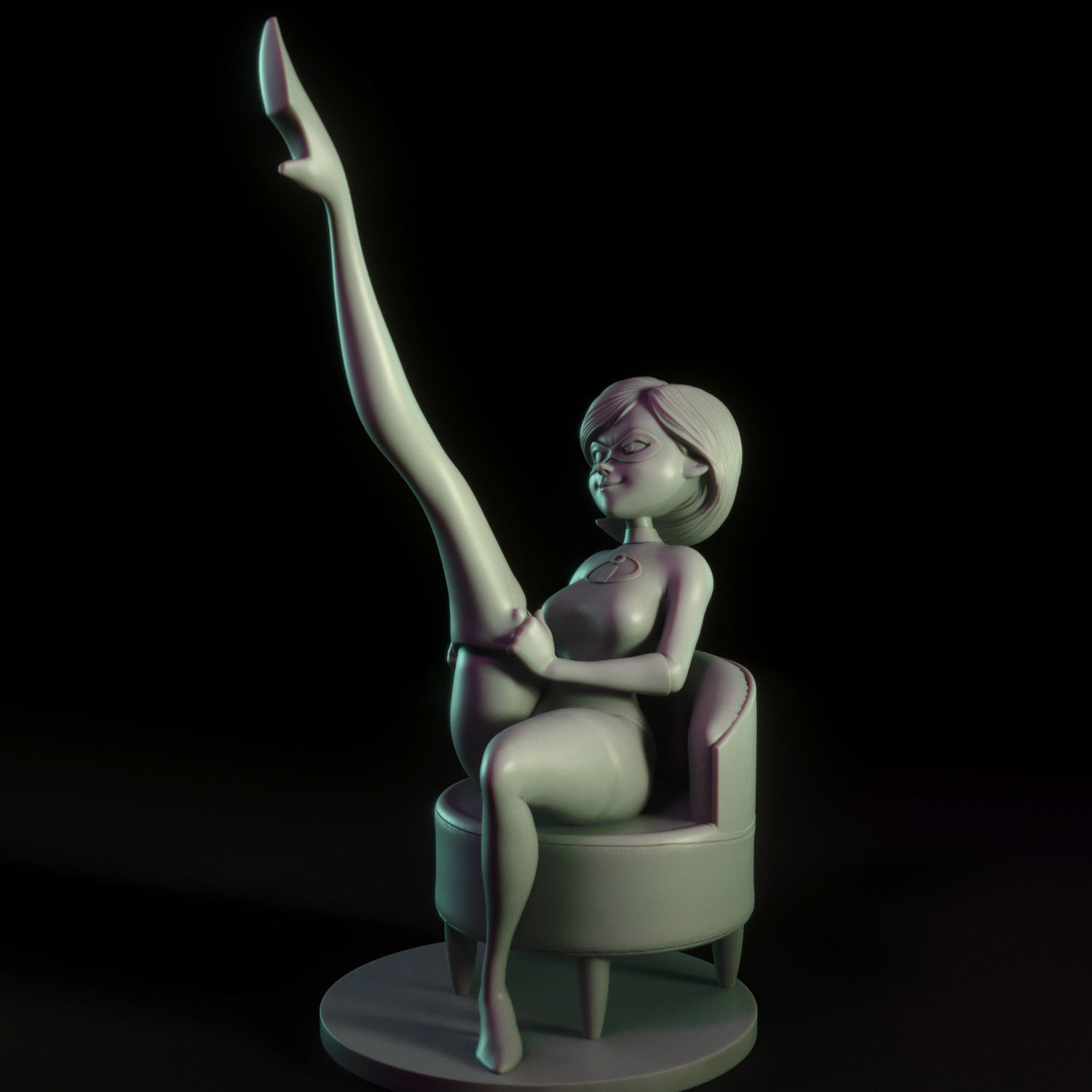 Elastigirl incredible mrs marvel 3D print model_8