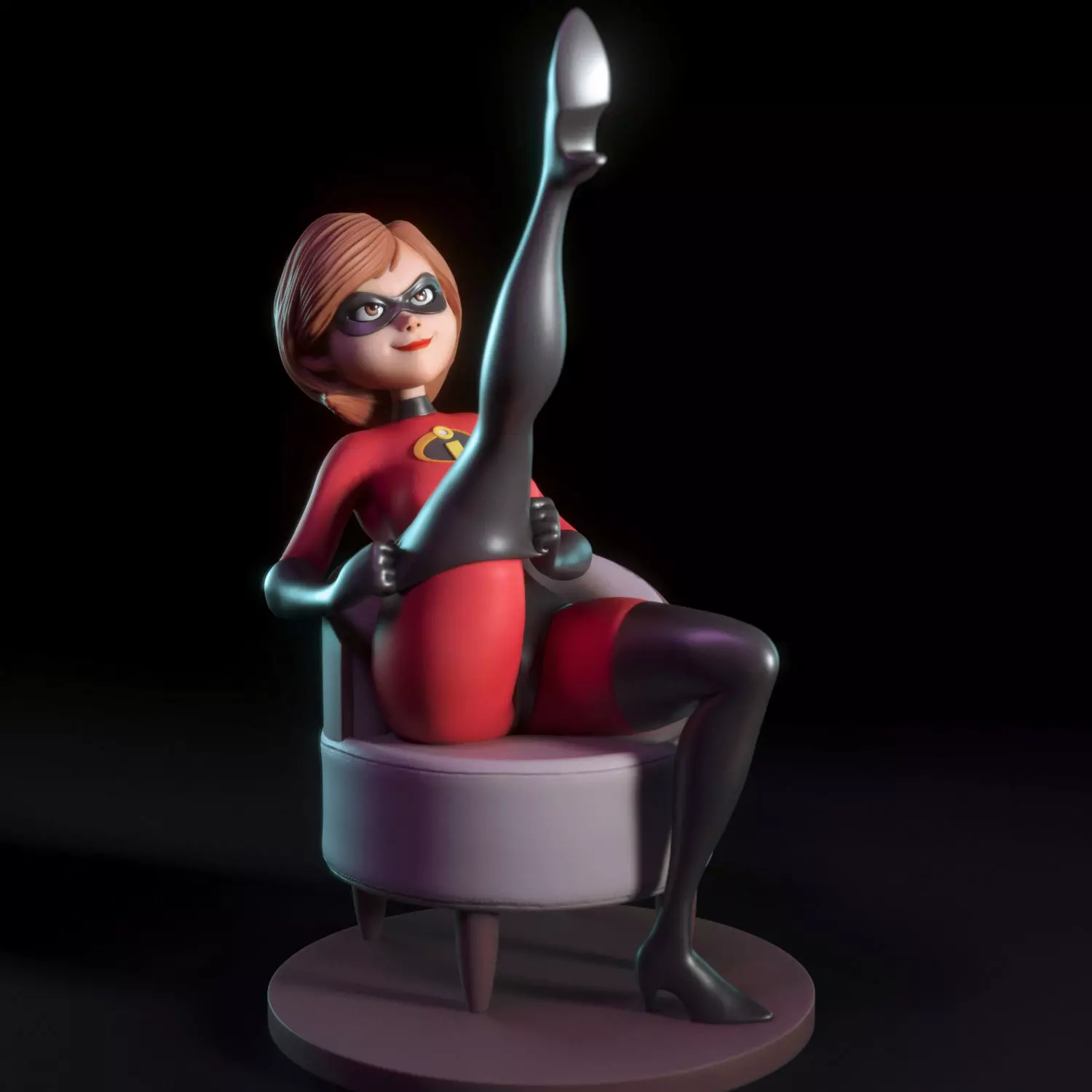 Elastigirl incredible mrs marvel 3D print model_0