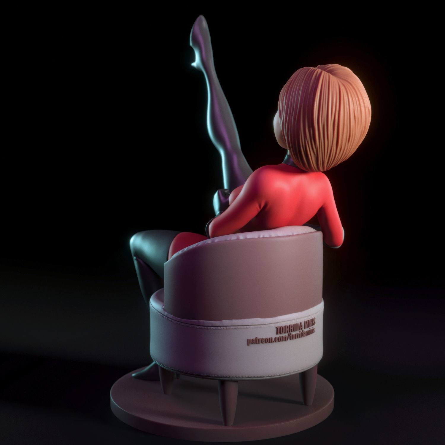 Elastigirl incredible mrs marvel 3D print model_2