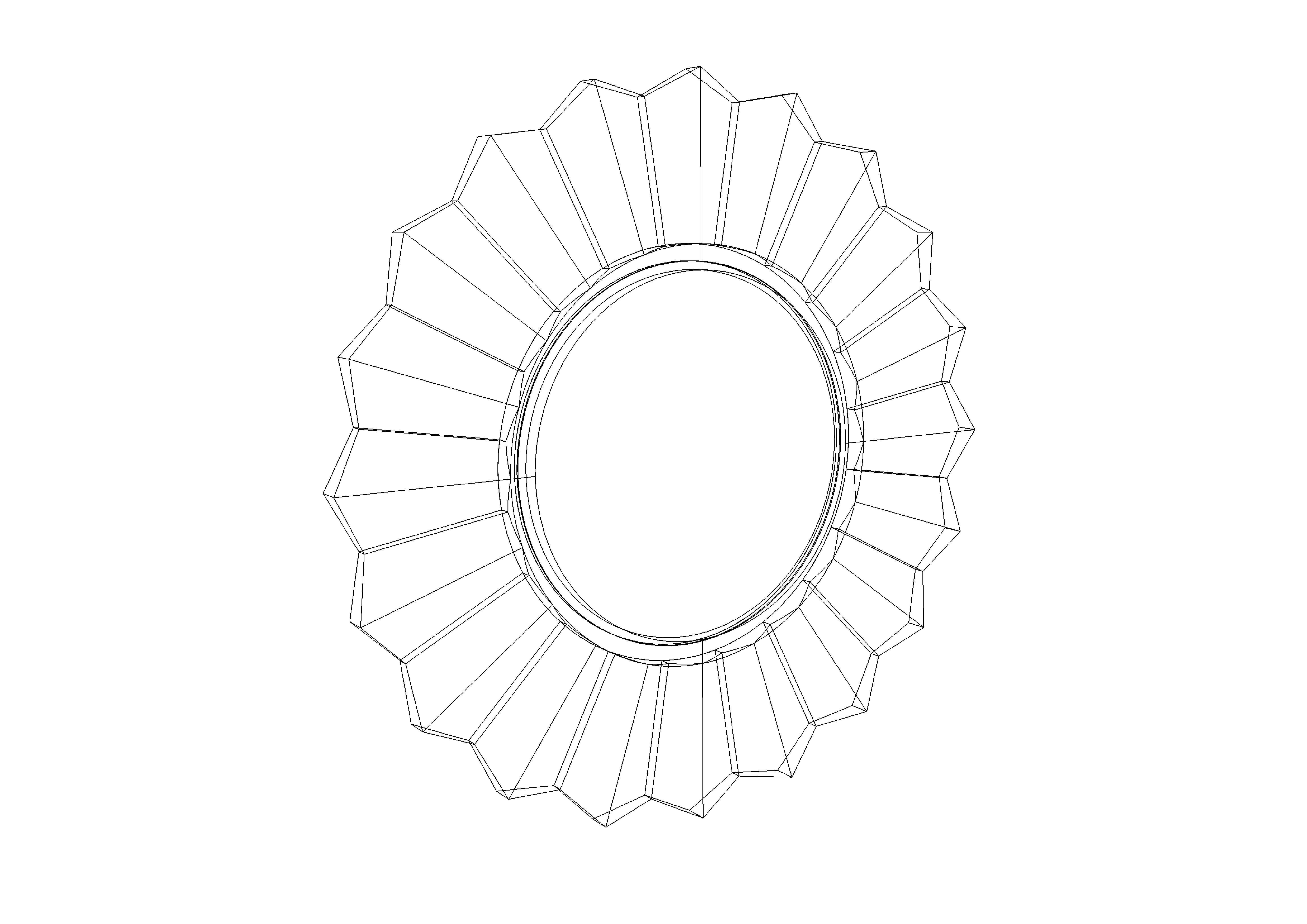 SUNBURST MIRROR 3D print model_5