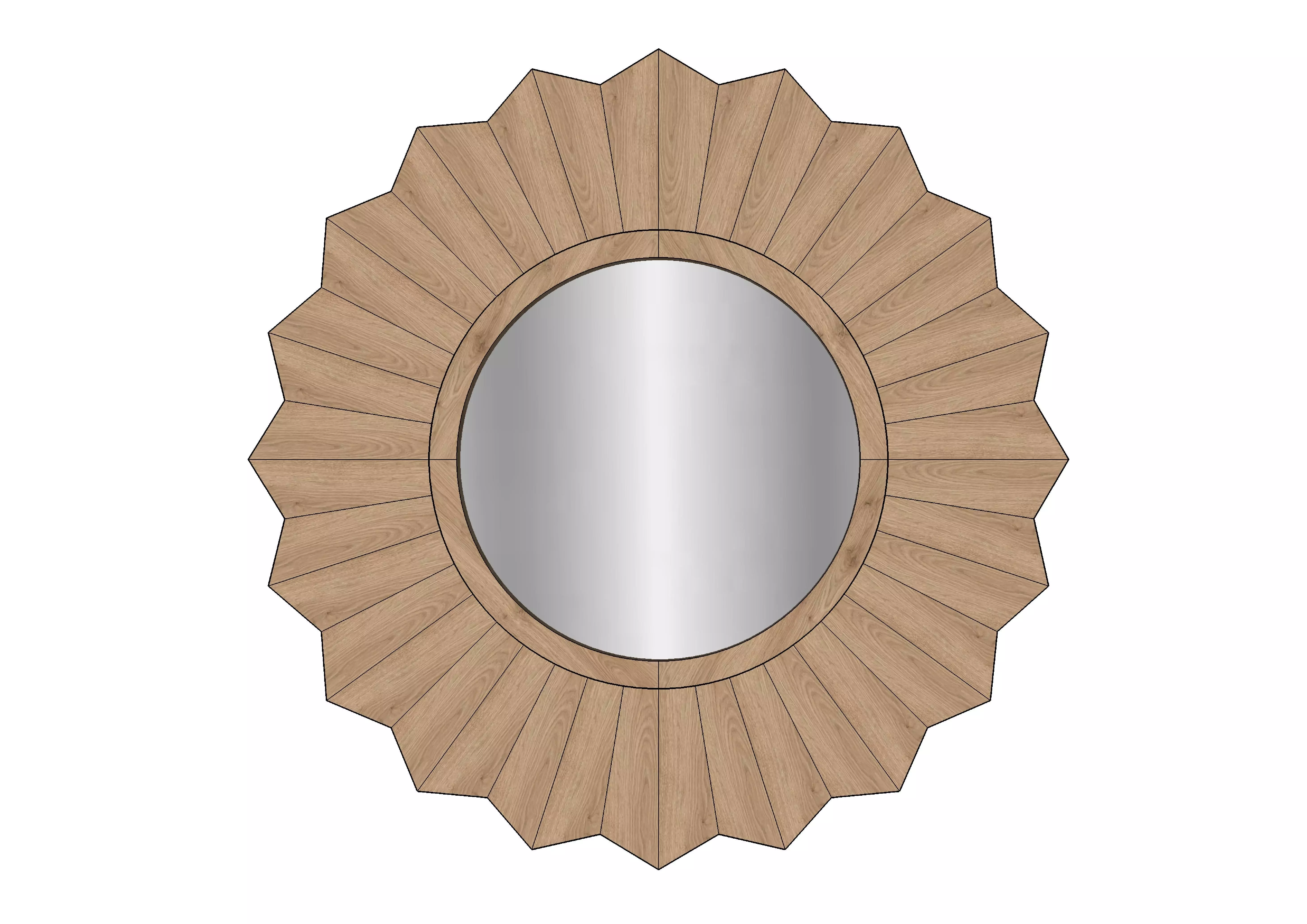 SUNBURST MIRROR 3D print model_0
